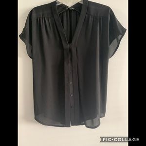 Express Hidden Button Blouse